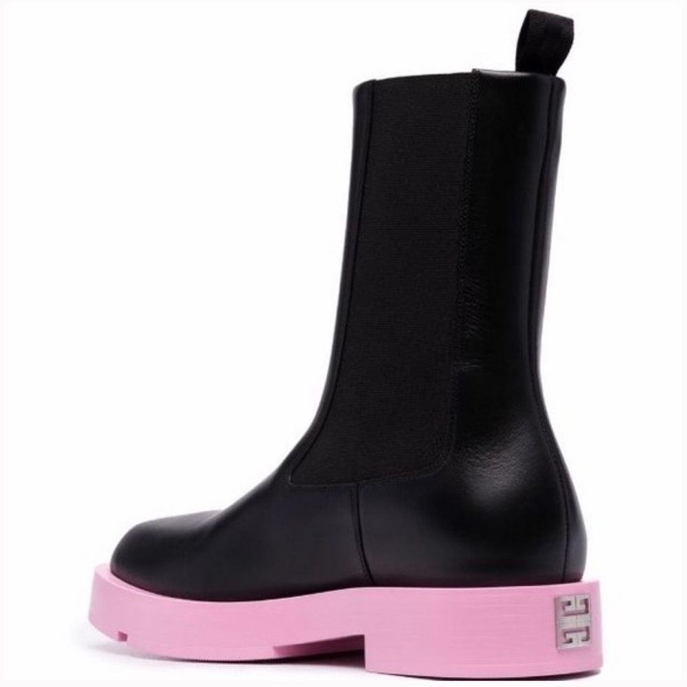 Givenchy Lugg Sole Chelsea Boot Black 38 (w pink soles!)